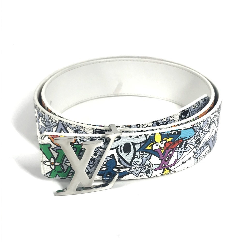 ベルト M0662V サンチュール LV イニシャル モノグラム・コミック リバーシブル 40MM バックルベルト レザー マルチカラー
