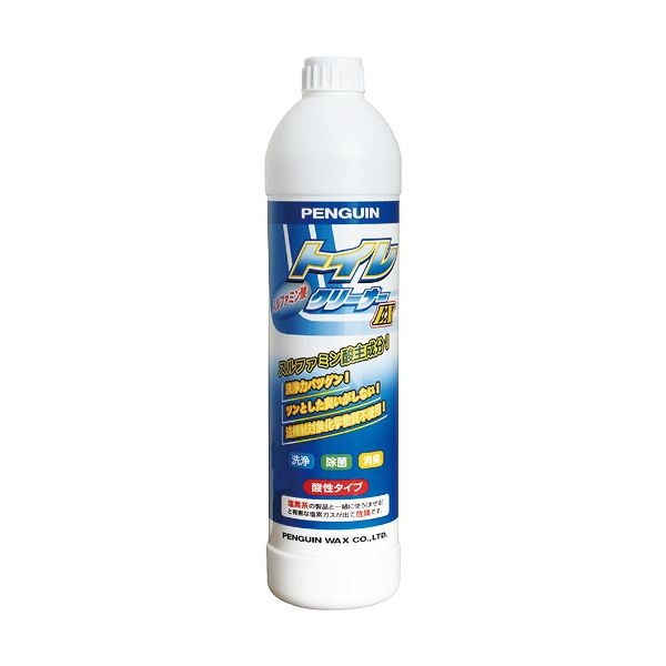 （まとめ）ペンギンワックス トイレクリーナーEX 酸性 業務用 800ml 1本 (×10セット)