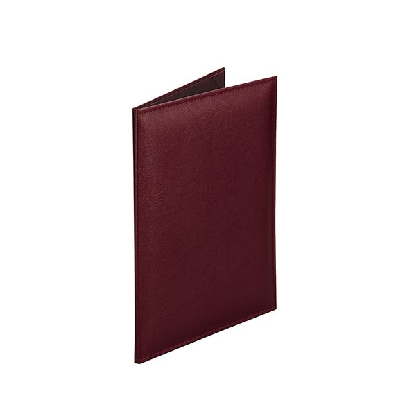 （まとめ） コレクト 調印・証書ホルダー 布レザー エンジ(×2セット)