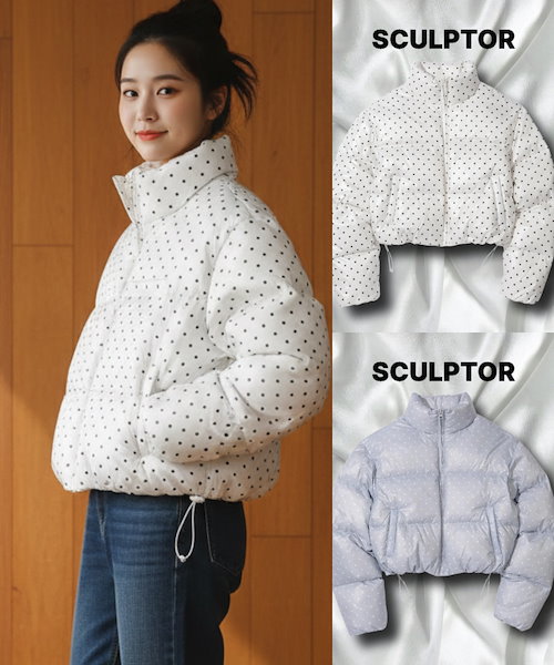 Qoo10 スカルプター Faux Fur ZipUp 無地 ミド