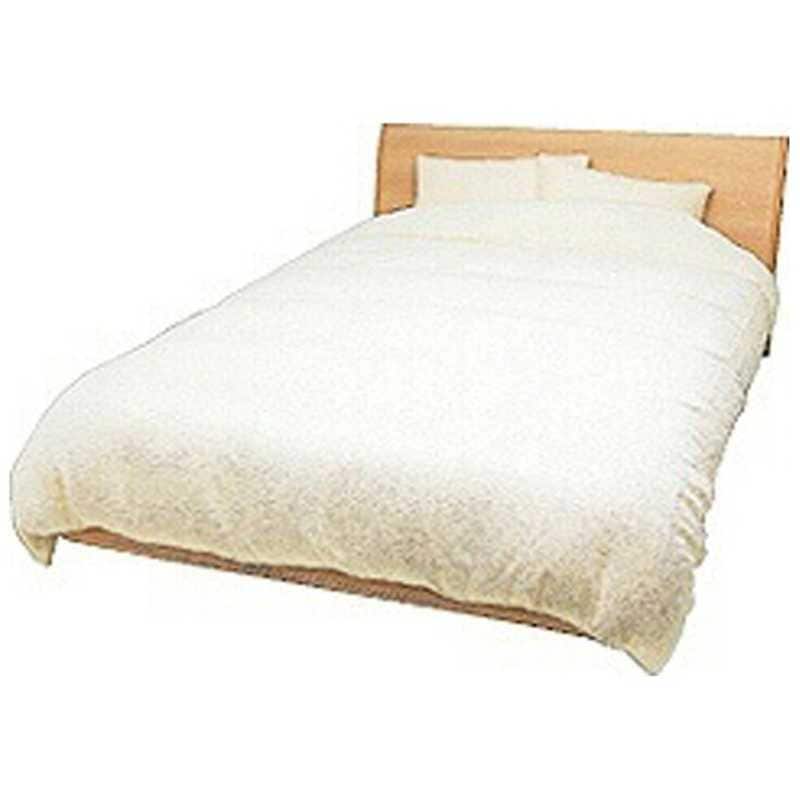 生毛工房　【掛ふとんカバー】ロングパイル ダブルサイズ(190×210cm/ベージュ)