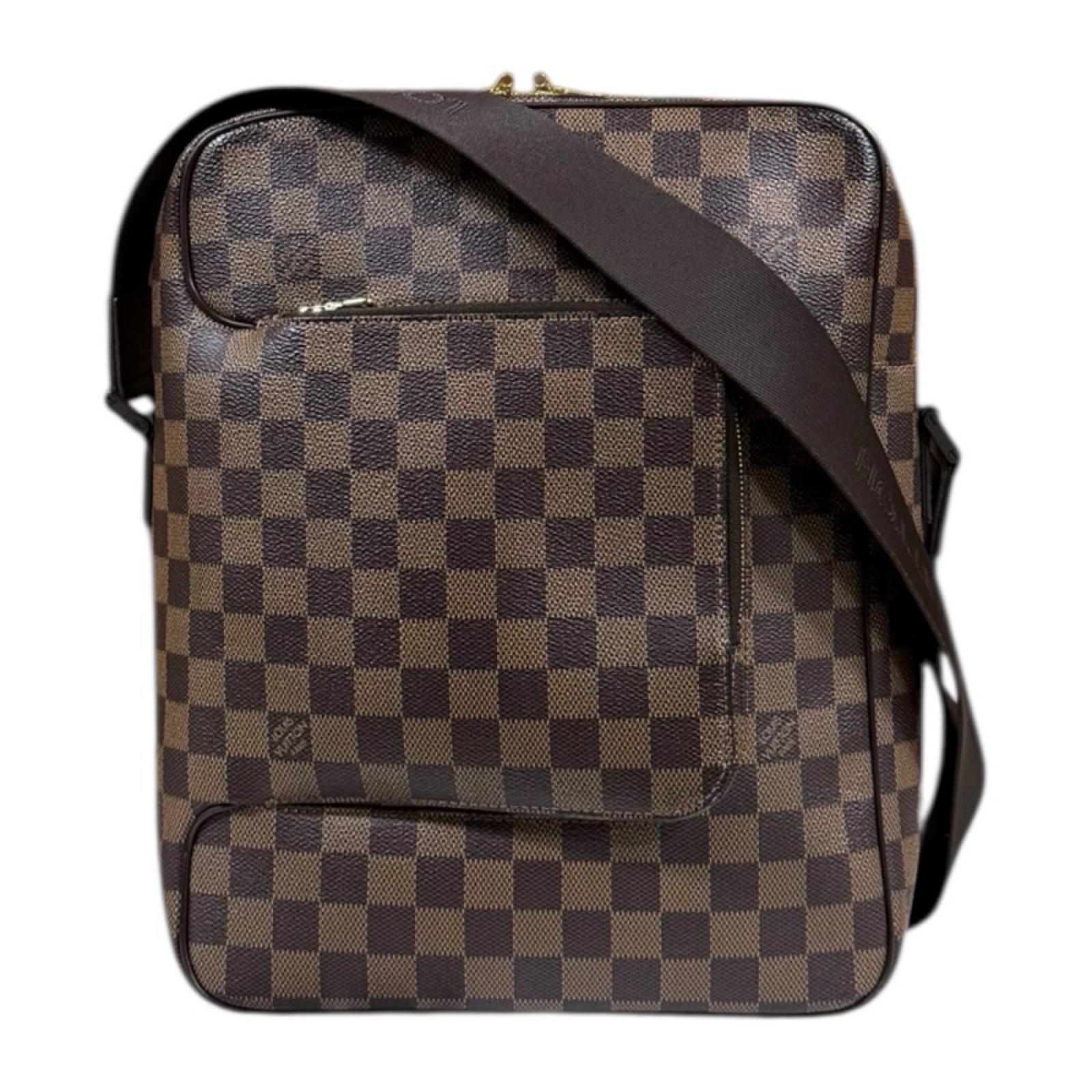 ルイヴィトン オラフMM ダミエ ショルダーバッグ ダミエキャンバス N41441 ブラウン LOUIS VUITTON 中古