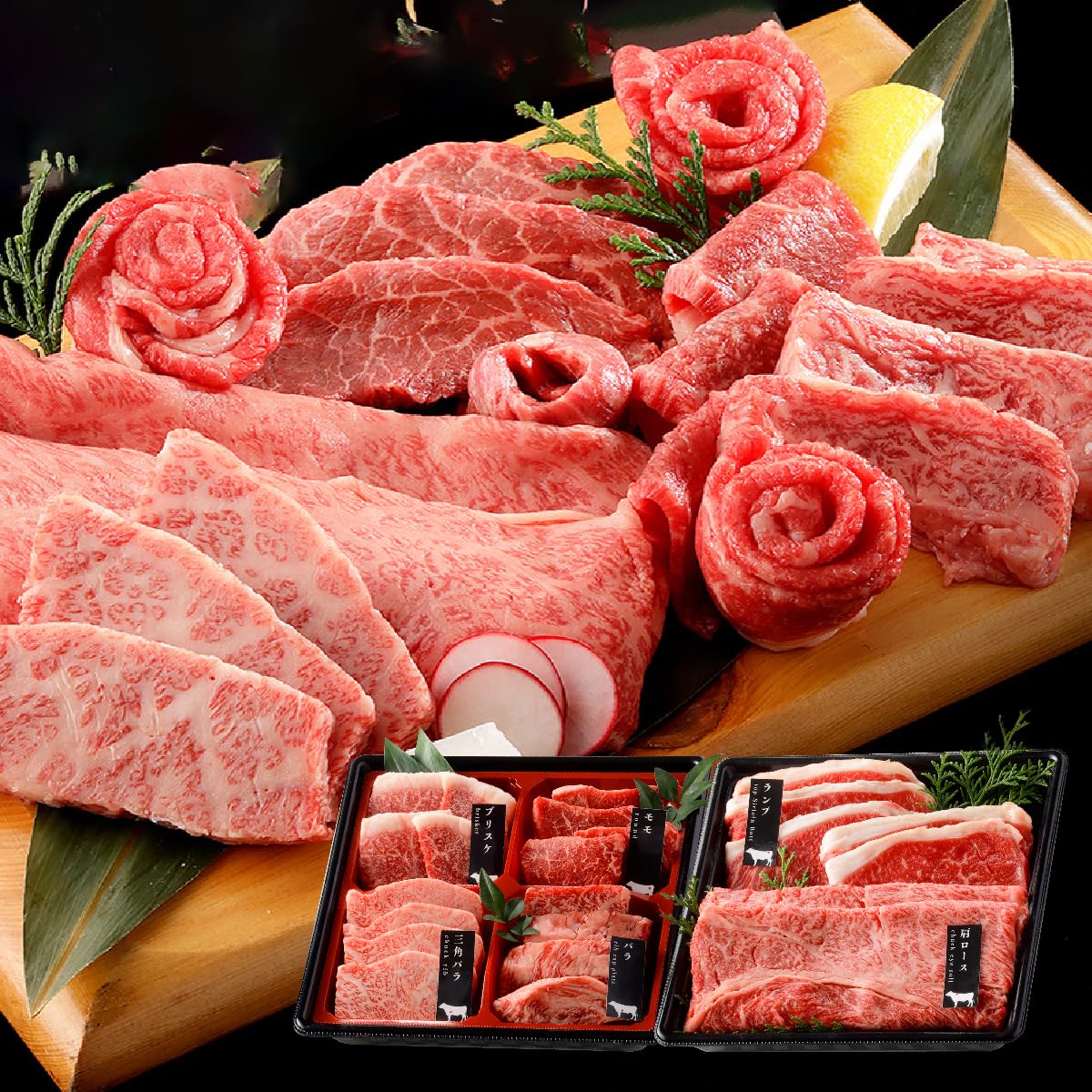 お歳暮 ギフト 黒毛和牛 国産牛 6種 2段重 焼肉セット 400g 高級 国産牛 A4 A5 等級 焼肉 牛肉 おせち 人気メニュー お店の味 和牛 安心 安全 焼肉牛兵衛