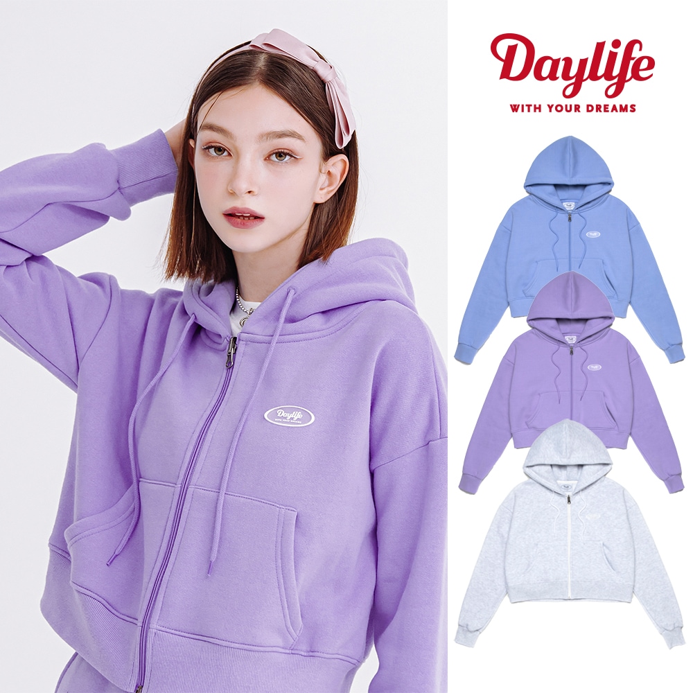 21FW NEW!! CROP REVERSIBLE HOOD ZIP-UP (3COLOR)