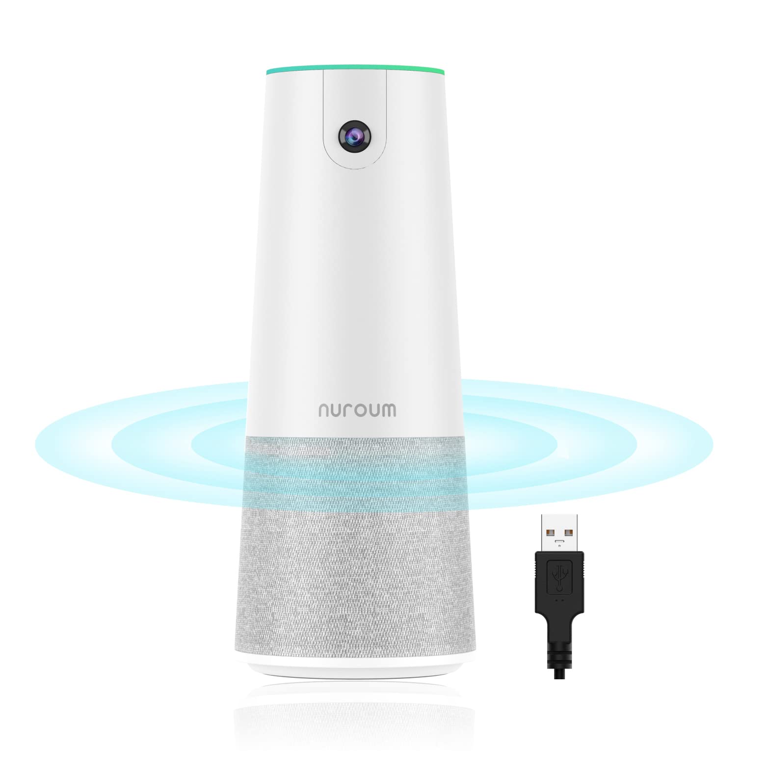 会議用 マイク スピーカー ウェブカメラ 搭載 1080P@30fps 110超広角 四つマイク内蔵 半径4m範囲内集音 USB接続 HDR機能付き テレワーク用カメラ ビデオ会議/オンライン授業/動