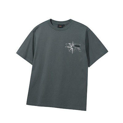 JR2TSU252 カーキ 男女共用 ワンダーラスト 地図 半袖 Tシャツ_SC 6,188円