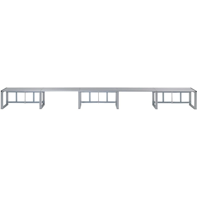 (代引き・個人宅・北海道・沖縄への配送不可)三和体育 ヒナダンアルミセイ折り畳み式1ダン5ベッ 学校機器 器具 (s7002)