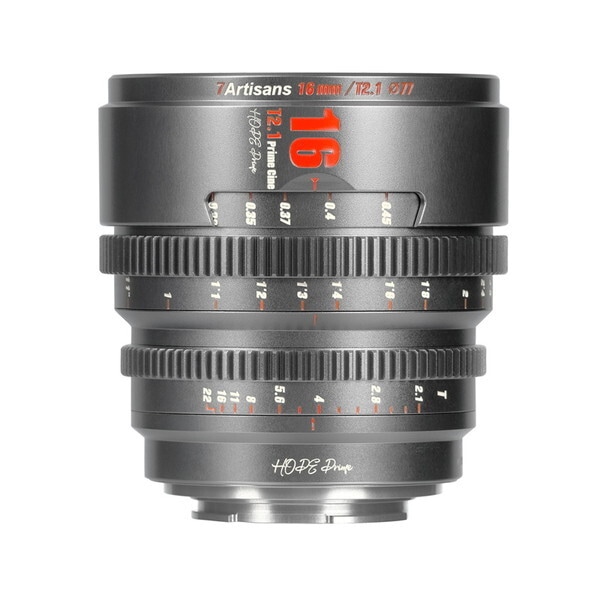7A-HP16T21-E-T チタングレー HOPE Prime 単焦点レンズ (ソニーEマウント)