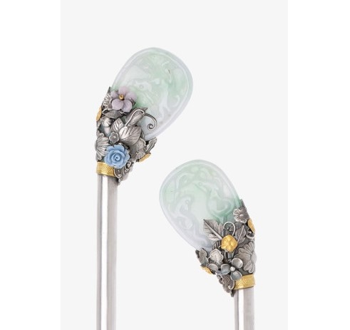 翡翠玉 ウンビニョ かんざし 韓服 伝統かんざし_舞踊の線を生かす 125