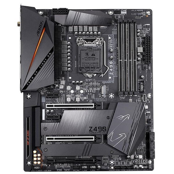 GIGABYTE Z490 AORUS Pro AX Intel Z490 LGA1200 DDR4-2933 128GB M.2 SATA 2.5GbE LAN Wi-FI Motherboard