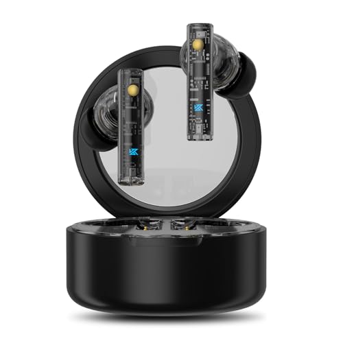 KZ Carol トゥルーワイヤレス アクティブノイズキャンセリングイヤホン 55dBノイズ低減 Bluetooth 5.3 内蔵6ノイズキャンセリングマイク AAC/SBC HiFiイヤホン Blu