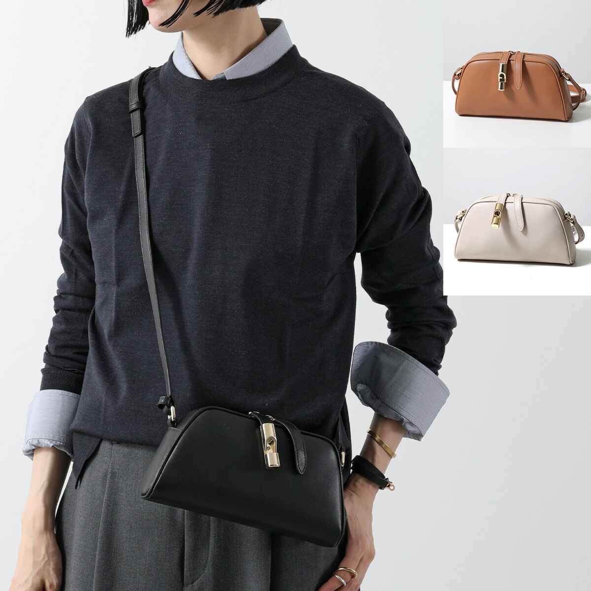 Furla フルラ ショルダーバッグ GOCCIA S ゴッチャ WE00747 BX3104 レディース レザー クロスボディ ロゴ 鞄 カラー3色 WE00747_BX3104_1007_O600