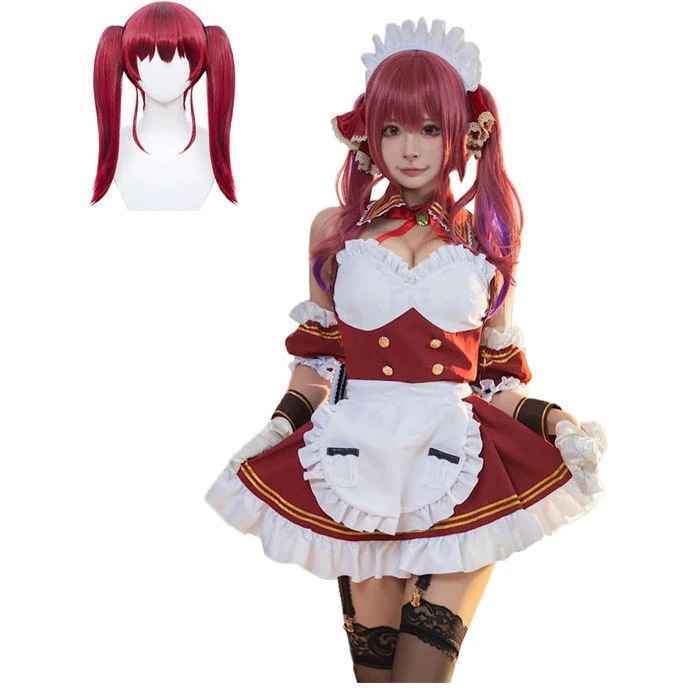 新作入荷コスチュームホロライブ 宝鐘マリン コスプレ レディース ハロウィン メイド服ほうじょう まりん コスチューム 仮装 変装コスプレ