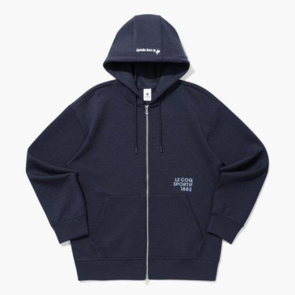 フードジップアップ UQC QQ123LFT11-DNV クッション地フードジップアップ / DARK NAVY