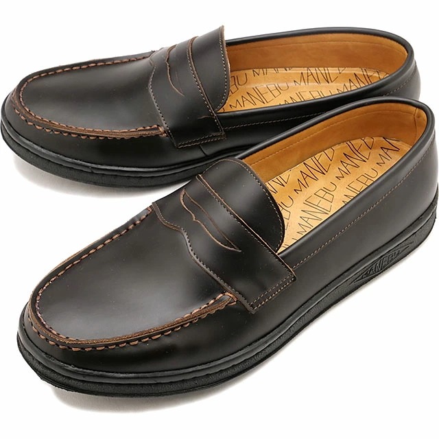 レザーシューズ VOVO FACE SKIN ボボ コインローファー スニーカー 靴 ソ－ル BROWN メンズ [MNB-002B]