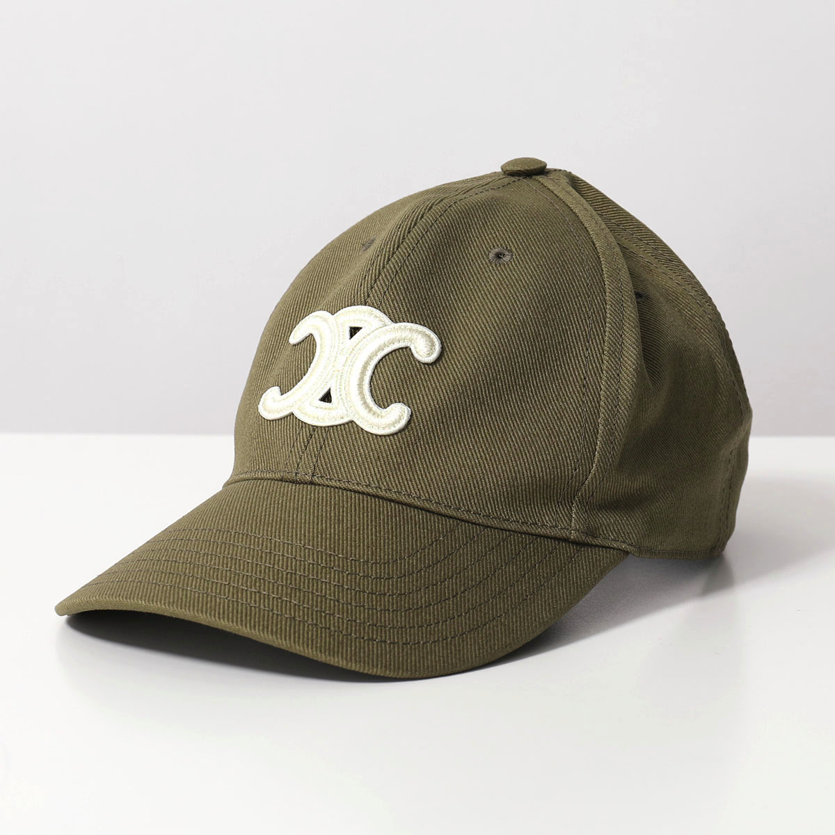 CELINE セリーヌ ベースボールキャップ AA06FD038.38NO AA06FD038.15VM レディース トリオンフパッチ コットン混紡 6パネル 帽子 カラー2色