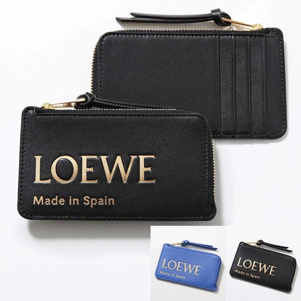 LOEWE ロエベ フラグメントケース CLE0Z40X01 レディース レザー コインケース カードケース パスケース エンボスロゴ カラー2色