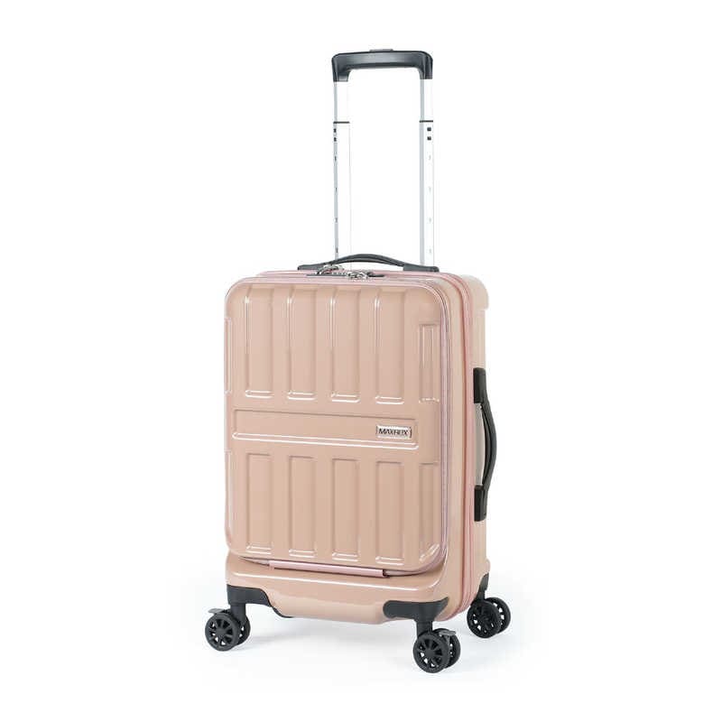 A.L.I　スーツケース ジッパータイプ 宿泊目安：1～3日間 36L ストッパー機能 フロントオープン TSAロック搭載 モカ　ALI-8511-18