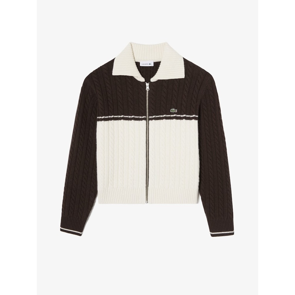 LACOSTE メスケーブルカラーブロックカラージップアップ AF810E-54N 04B Q2NAF810E-54N04B