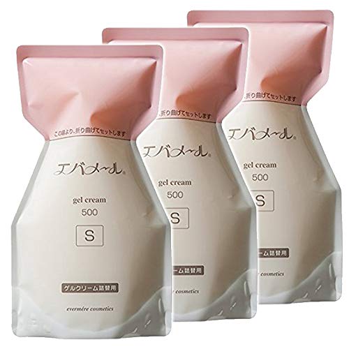 エバメール ゲルクリーム500gレフィル（Sタイプ詰替用）×３個セット