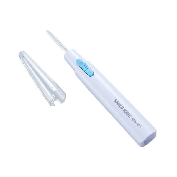 (5セット) スマイルキッズ 極細シリコン付スリムなあかりちゃん耳かき ブルー AMK-403BLX5