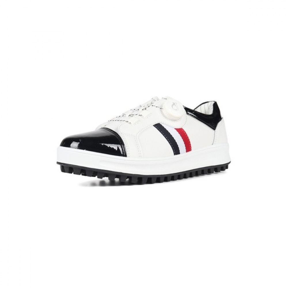 (ラックスゴルフ) 女性用スパイクレス抗菌デオドラントレザーハンドメイドゴルフシューズ NQ177