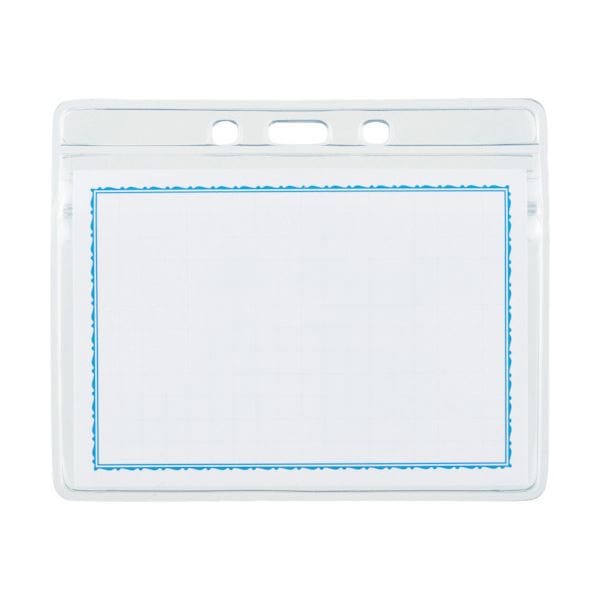 （まとめ） TRUSCOソフト名札ケースファスナー付 特大サイズ TNH-31 1袋（10枚） 10セット