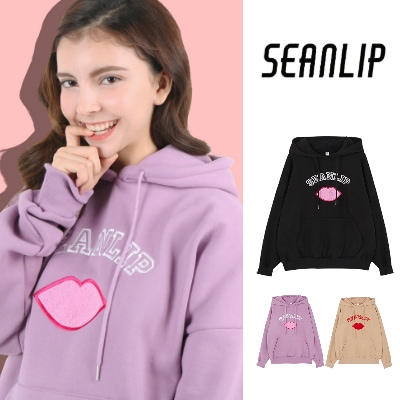 seanlipシーエンリップ フード付プルオーバーパーカー 3色 SNSで人氣