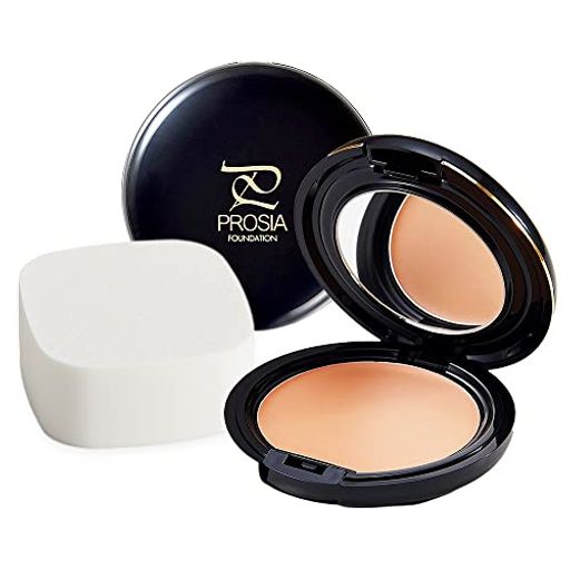 クリームファンデーション ライトベージュ エマルジョン プロシアファンデーション 潤い 艶 ツヤ つや肌 高カバー 秋冬 コスメ