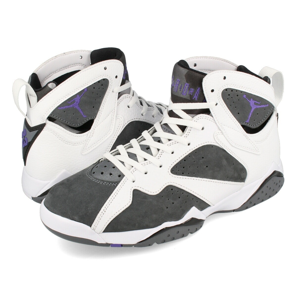 AIR JORDAN 7 RETRO WHITE/FLINT GREY/BLACK/VARSITY PURPLE