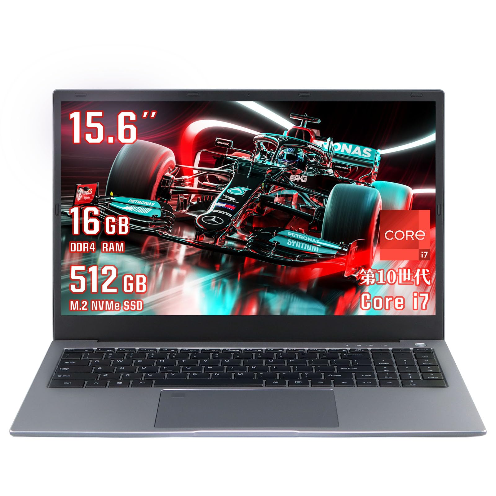 Corei7ノートパソコン 15.6インチ ゲーミングノートpc I7-10750H 6コア12スレッド 2.6~5.0 GHz 全金属/ノートパソコン windows11 office2019 搭載