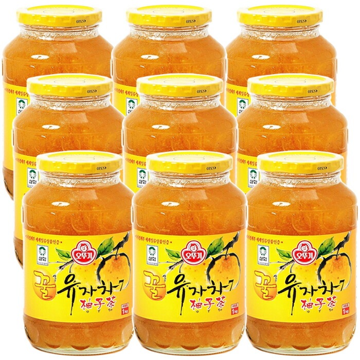 オトギ 蜂蜜柚子茶 1kg×9本 はちみつゆず茶 ビタミンC まとめ買い ゆず茶 甘味 果肉入り 美味
