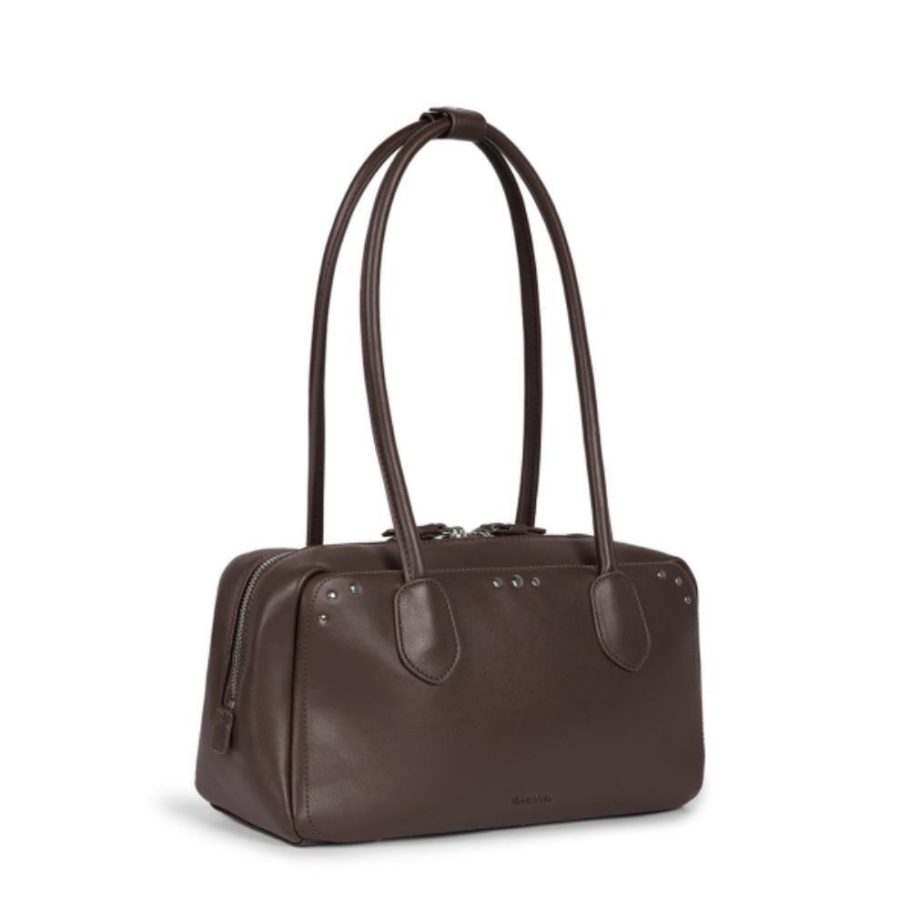 ROCKCAKE Square Leather Stud Middle Bag Wine RC24BG0060