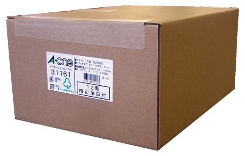 レーザープリンタラベル A4-12面 31161 00060896