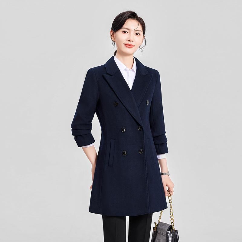 秋服 レディース ファッション オシャレ カワイイ シンプル 大人カワイイ 大きいサイズ メンズ ミドル丈 ウール ウインドブレーカー ジャケット 厚手 スーツ コート