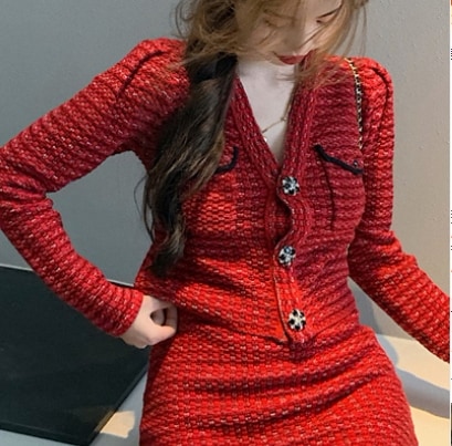 カーディガンジャケット トップス ショート丈 袖あり 長袖 Vネック ストレート シングルブレスト