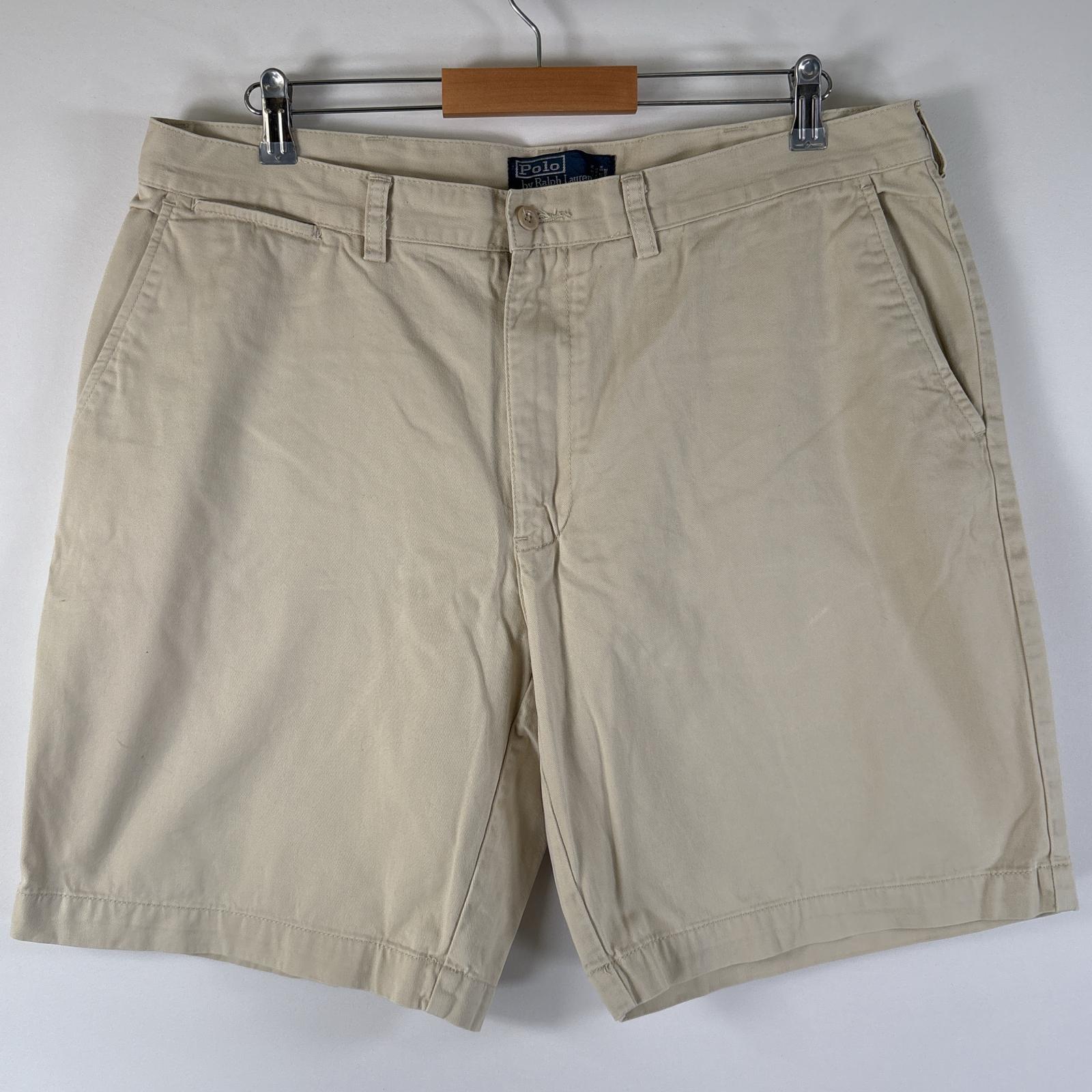 古着 90s/90年代 ポロバイラルフローレン Polo by Ralph Lauren ショートパンツ ポロチノ 大きいサイズ チノパン w38 ベージュ メンズ 4,620円