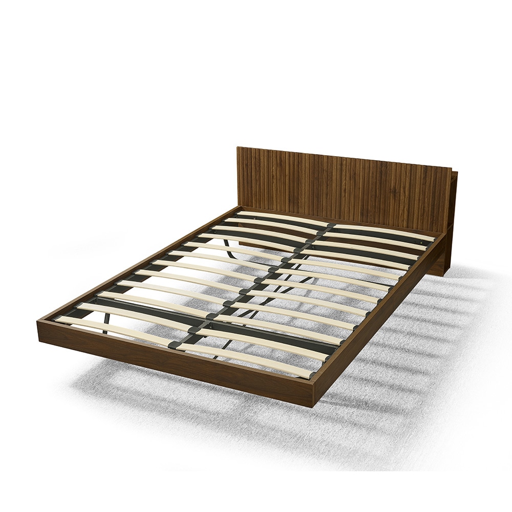 【新作】ベッド シングル ウォールナット色 収納付き コンセント付き USBポート付き 和風 おしゃれ ベッドフレーム 頑丈 シンプル すのこ 耐荷重 子供ベッド 子供部屋 大人用 【Sシングル】