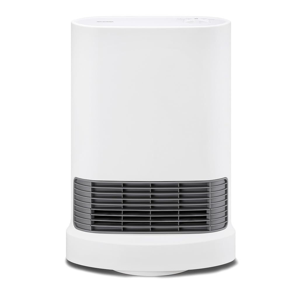 アイリスオーヤマ ヒーター 大風量 セラミックファンヒーター 首振り 1200W メカ式 転倒オフ機能 速暖 小型 コンパクト ACH-LDSW12A-W ホワイト