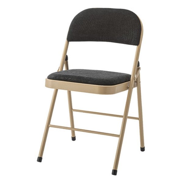 フォールディングチェア ブラック 幅47×奥行き45×高さ79×座面高48cm PC-33BK