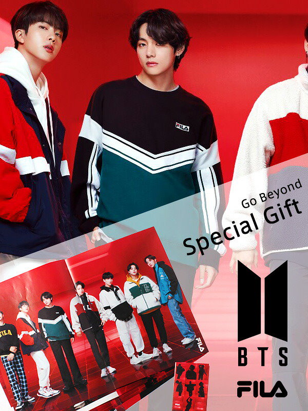 FILA BTS トレーナー メンズ レディース ユニセックス フィラ ビーティーエス グッズ 公式 防弾少年団 バンタン ARMY スポーツ  カジュアル FS0108