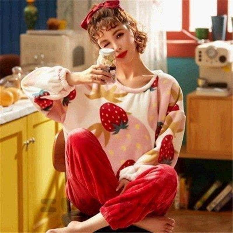 赤ルームウェア もこもこ パジャマ レディース 冬 ルームウェア もこもこ 冬 パジャマ 着る毛布 ルームウェア もこもこ 大きいサイズ30%までに制限