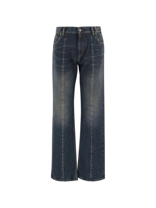 VERSACE Women Denim Pants 1024529 1A17707 1DA60 DIRTY BLUE