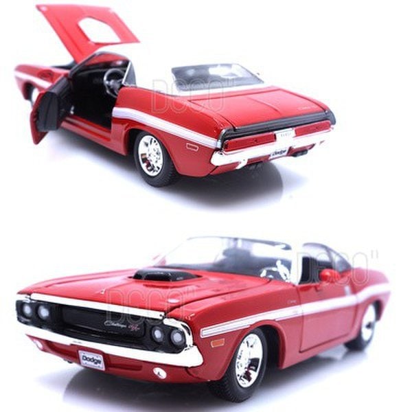 124 1970 ダッジ チャレンジャー クーペ レッド ミニカー ダイキャストマイスト