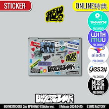 ONLINE 特典+ [6種ランダム] BOYNEXTDOOR アルバム 2nd EP [HOW] Sticker ver. /チャート反映 +Shop Gift