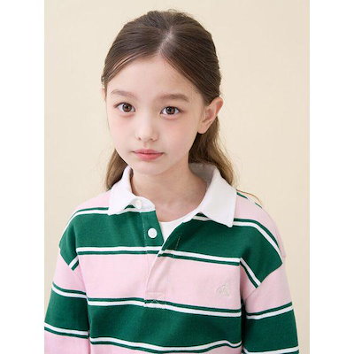 ラグビー ストライプ 長袖 Tシャツ ライトピンク 10,224円