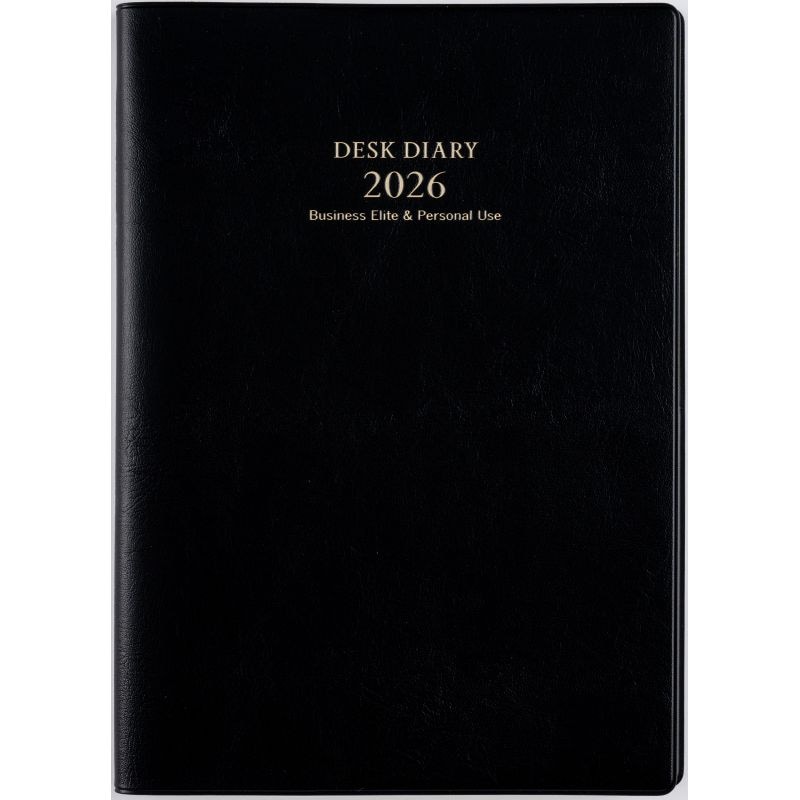 （まとめ買い）高橋書店 2026年 手帳 No.66 デスクダイアリー B5判 週間レフト式＆月間ブロック式 黒 [x3]
