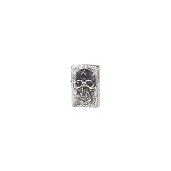 ZIPPO ジッポー オイルライター HAMMERED SKULL 　ハンマートーン スカル 両面加工