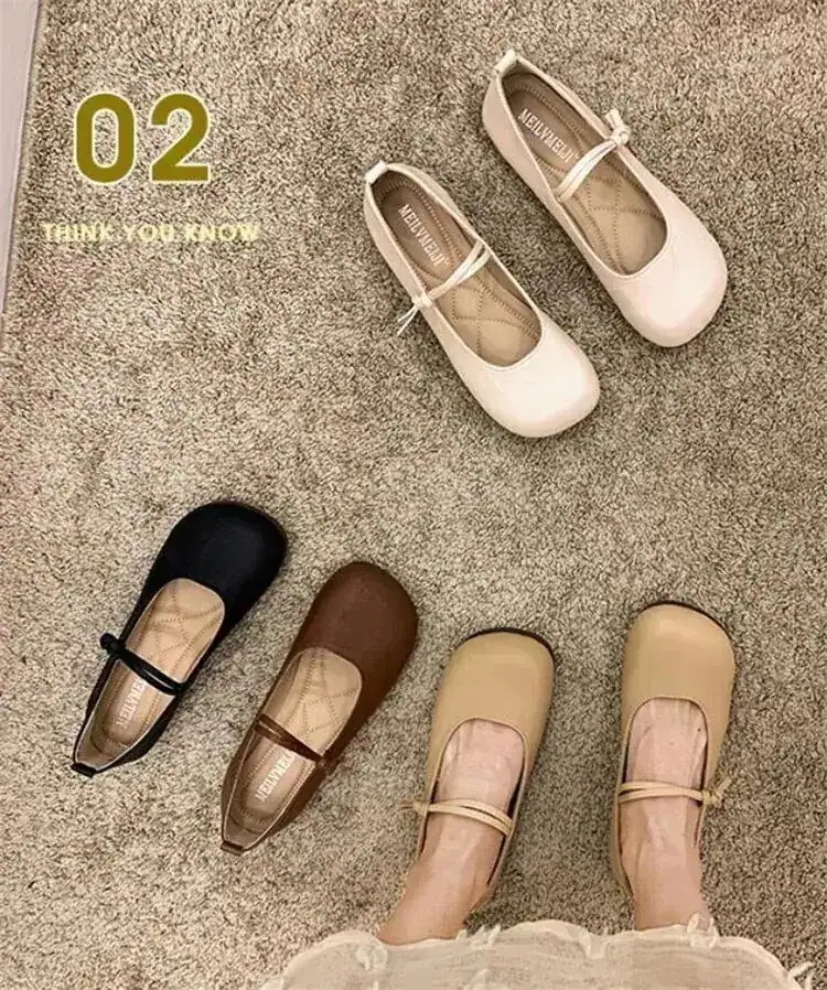 スタイル ジェントルスタイル 浅い口 平底 シングルシューズ sweet系