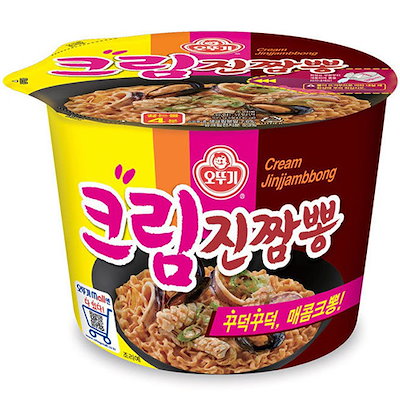 クリーム 眞チャンポン カップ麺 x 6個 韓国 食品 お...のサムネイル